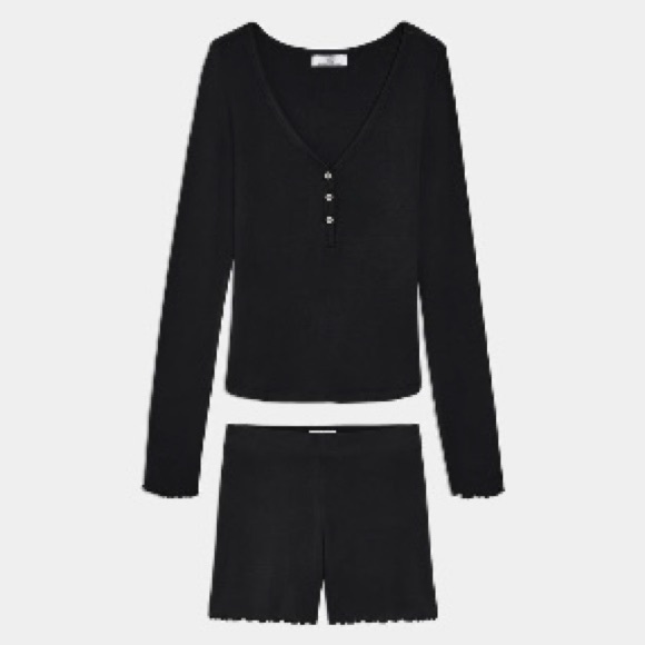 Knix Modal Rib Henley Sleep Set - Picture 2 of 5